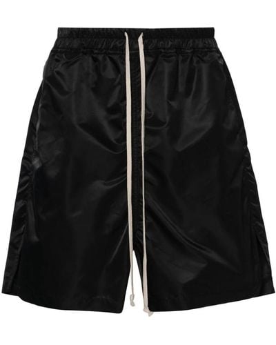 Rick Owens Drawstring-waist Drop-crotch Shorts - Black
