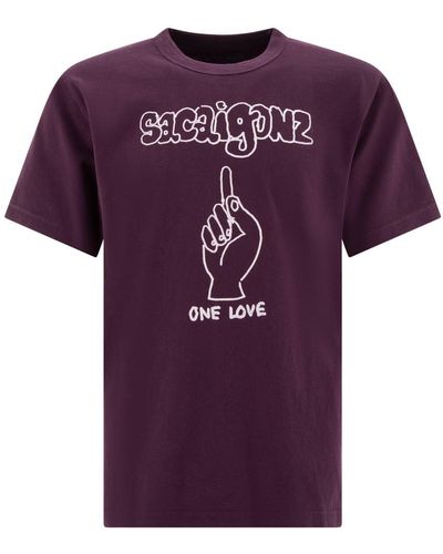Sacai "Gonz" T-Shirt - Purple