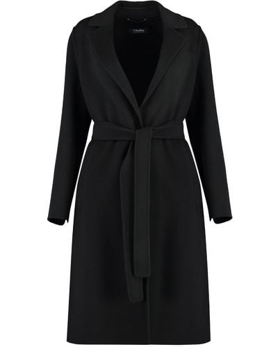 Max Mara Pauline Wool Coat - Black