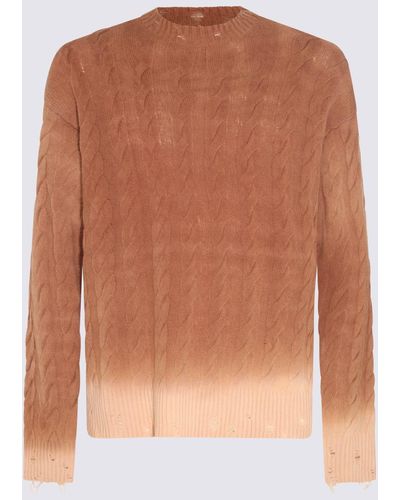 Laneus Wool And Cashmere Blend Sweater - Brown