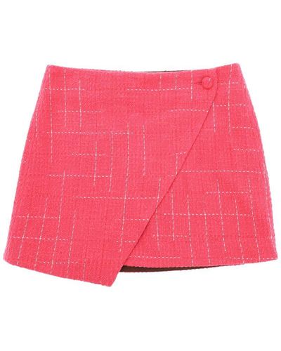 Saks Potts Aks Potts 'clara' Boucle Mini Skirt - Red