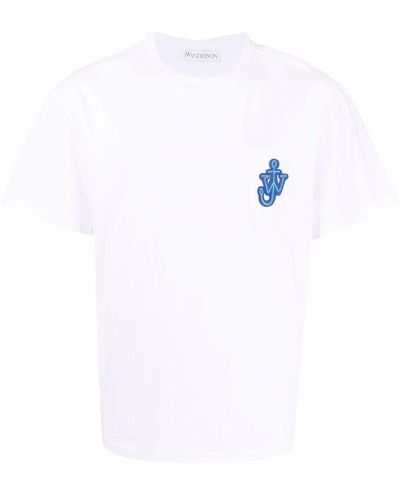 JW Anderson Cotton Anchor T-Shirt - White