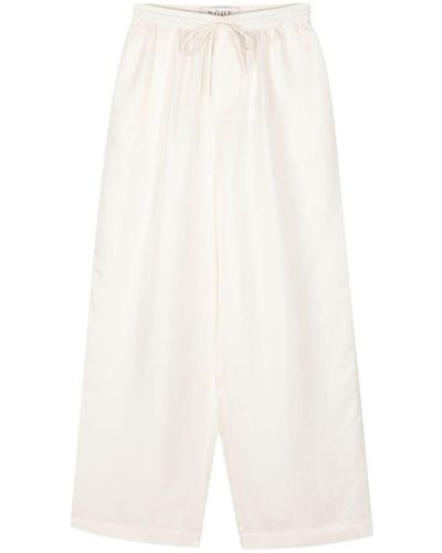 Rohe Wide Leg Silk Pants Clothing - White