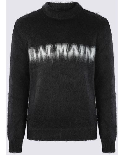 Balmain And Wool Blend Sweater - Black