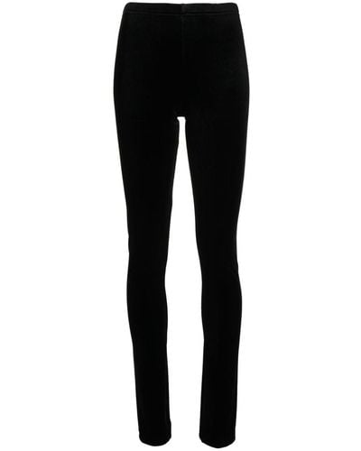 Junya Watanabe Velvet Skinny Pants - Black