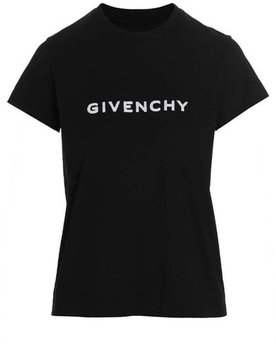Givenchy Velvet Logo T-Shirt - Black
