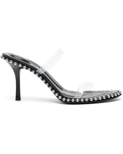 Alexander Wang Nova 85 Slide Sandal Shoes - Metallic