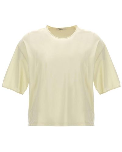 Lemaire Mercerized Cotton T-shirt - Natural