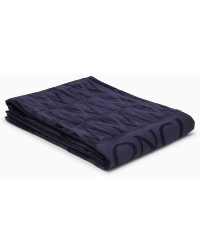 Moncler Monogrammed Beach Towel Midnight - Blue