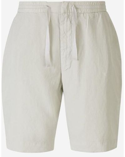 Officine Generale Lyocell Flowing Bermuda Shorts - White