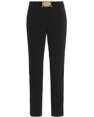 Moschino 'smiley' Buckle Trousers - Black