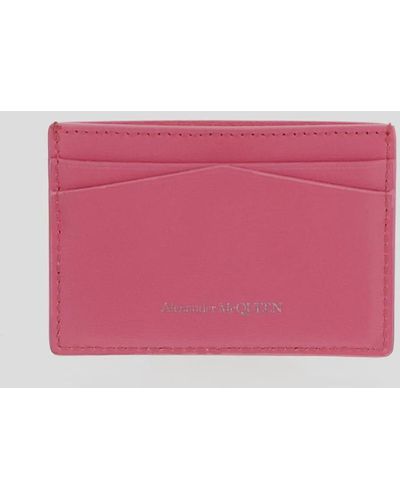 Alexander McQueen Skull Card Holder - Pink