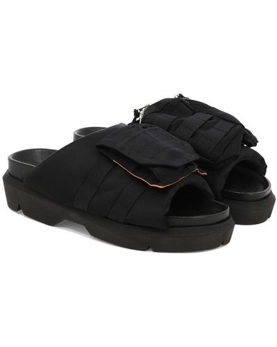 Sacai "Pocket" Sandals - Black
