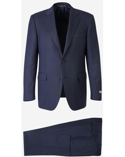 Canali Classic Wool Suit - Blue