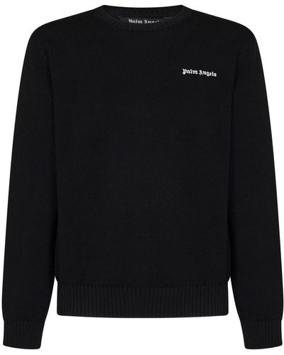 Palm Angels Classic Logo Sweater - Black