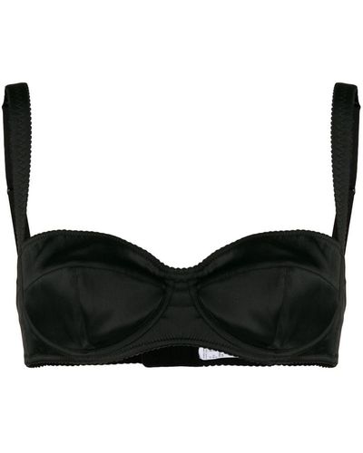 Dolce & Gabbana Black Red Polka Dot Underwired Balconette Underwear main image 1