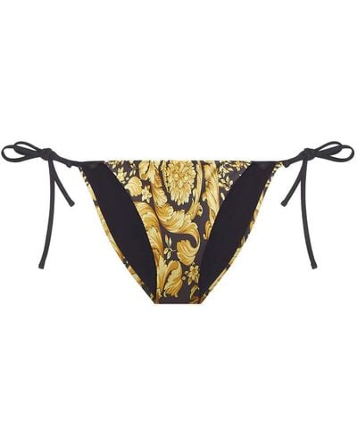 Versace Baroque Bikini Bottom Clothing - Natural