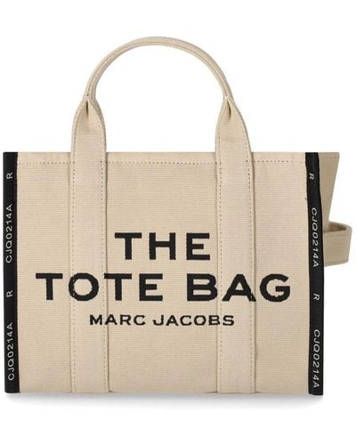 Marc Jacobs The Jacquard Medium Tote Warm Sand Handbag - Natural