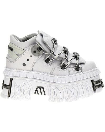 Vetements X New Rock 'platform' Sneakers - Gray
