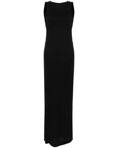 Calvin Klein Elevated Cowl Back Maxi Dress - Black