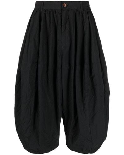 Homme by Michele Rossi + Baloon Cropped Trousers - Black