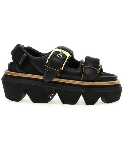 Sacai Belt Sandals - Black