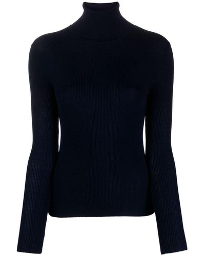 P.A.R.O.S.H. Roll-neck Wool Sweater - Blue