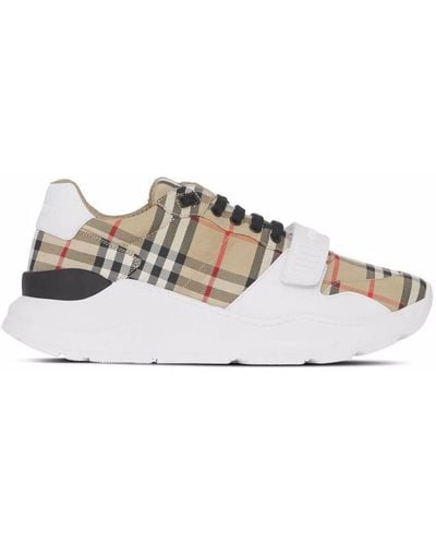 Burberry New Regis Trainers - Natural