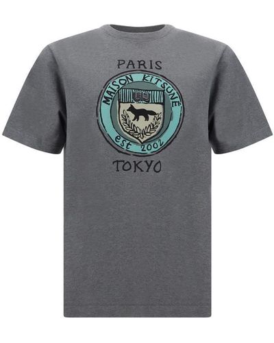Maison Kitsuné T-Shirts - Gray
