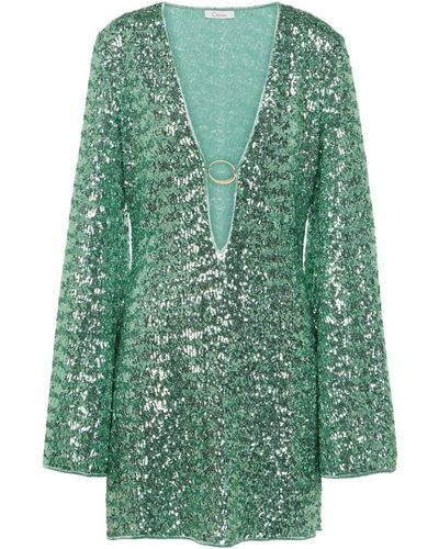 Oséree Beach Cover-Up With Sequins - Green
