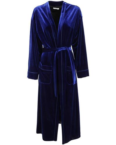 NINA 14.7 Velvet Kimono - Blue