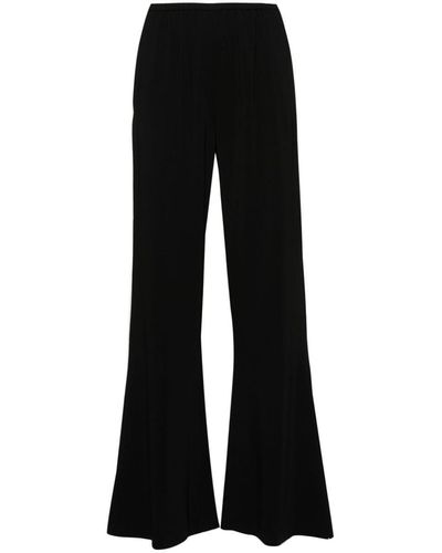 Forte Forte Forte_forte Stretch Crepe Cady Flared Trousers - Black