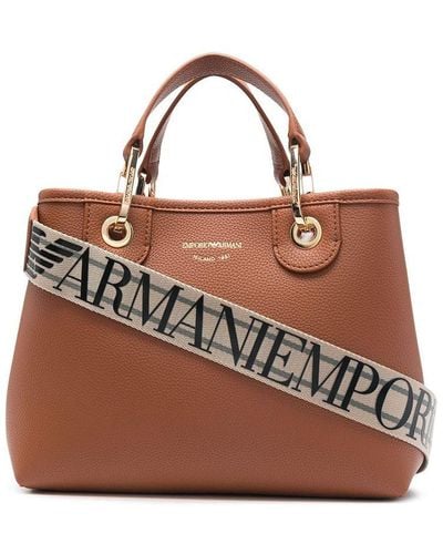 Emporio Armani Small Shopping Bag - Brown