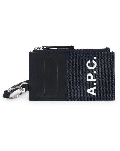 A.P.C. 'Axelle' Card Holder - Blue