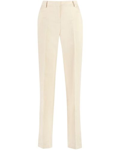 PT01 Ambra Cotton-linen Pants - White