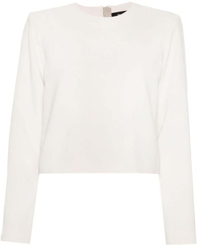 Theory Ls Mnml Cr Top.admir Clothing - White