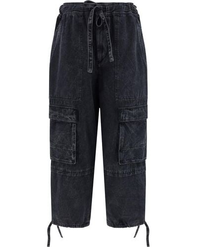 Isabel Marant Ivy Straight Trousers - Blue