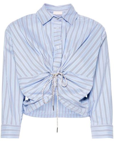 Liu Jo Striped Pattern Shirt - Blue