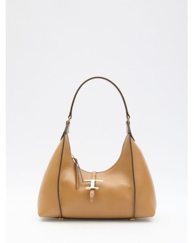 Tod's T Timeless Hobo Small Bag - Natural