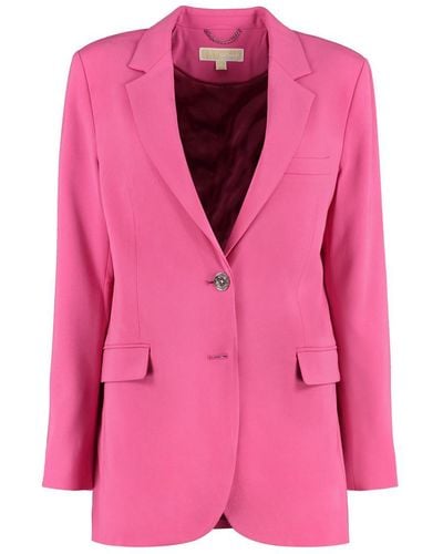 Michael Kors Single-breasted Two-button Blazer - Pink