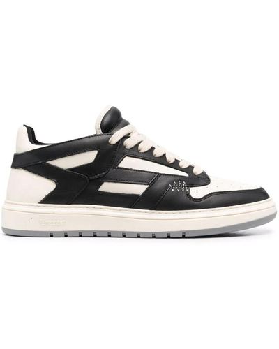 Represent Leather Low Trainers - Black