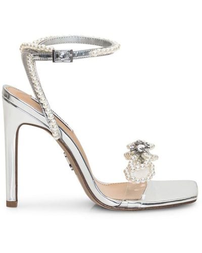 Steve Madden Sandal With Pearls - White