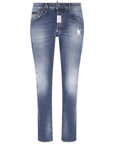 Philipp Plein Straight Jeans - Blue