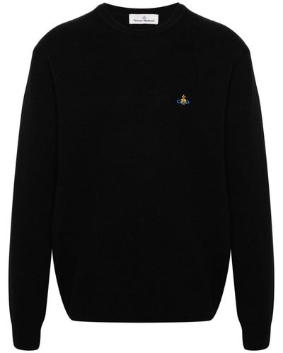 Vivienne Westwood Logo Wool Sweater - Black