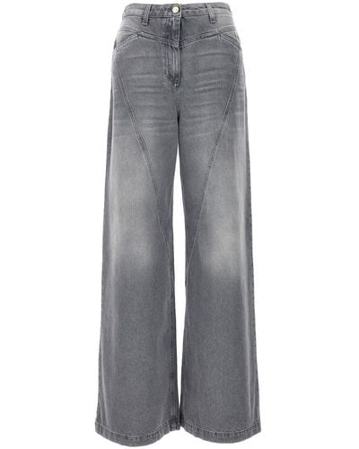 Elisabetta Franchi Wide Leg Jeans - Grey