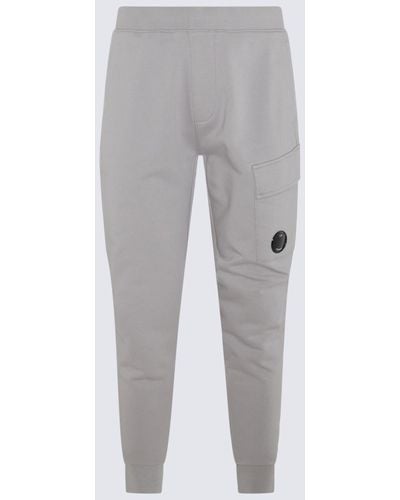 C.P. Company Light Grey Cotton Track Pants