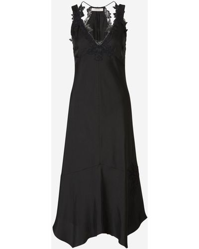 Dorothee Schumacher Lace Lingerie Midi Dress - Black