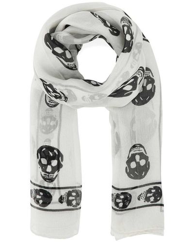 Alexander McQueen Scarves And Foulards - Grey