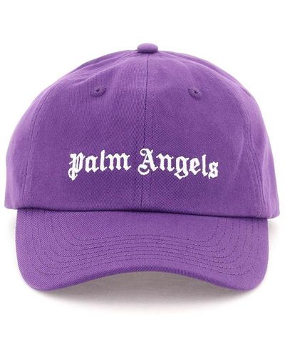 Palm Angels Baseball Cap With Embroidery - Purple