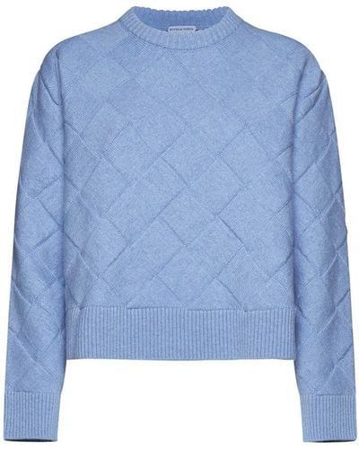 Bottega Veneta Wool Crewneck Sweater - Blue